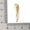 Brass S-Hook Clasps KK-C062-043G-3