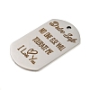 Non-Tarnish 201 Stainless Steel Pendants STAS-L079-03P-2