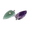 Natural Mixed Gemstone Pendants G-Q601-47-2
