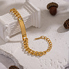 304 Stainless Steel ID Bracelets JU2889-1-5