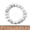 Natural Howlite Beaded Stretch Bracelets BJEW-Q692-42-10mm-5