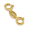 S925 Sterling Silver Double Spring Ring Clasps STER-R003-08G-2