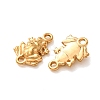 304 Stainless Steel Connector Charms STAS-N124-54G-2
