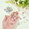 16 Pairs 16 Styles Alloy Enamel Leverback Earrings EJEW-BM0001-06-3