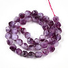 Dyed Natural White Jade Beads Strands G-T139-8mm-45O-3