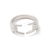 Non-Tarnish 304 Stainless Steel Hands Open Cuff Rings for Women X-RJEW-L107-002P-2