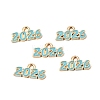 Alloy Enamel Pendants ENAM-D319-01KCG-03-1