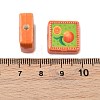 Printed Handmade Porcelain Beads PORC-G016-04M-3