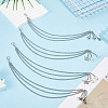 4Pcs 2 Styles Alloy Three-layer Boot Strap Chains AJEW-ME0003-12-5