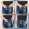 Fingerinspire 6Pcs 2 Colors Canvas Elastic Invisible Belt with Alloy Buckles AJEW-FG0003-99-3