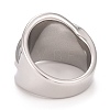 Non-Tarnish 304 Stainless Steel Textured Chunky Ring for Men Women RJEW-B040-22P-3