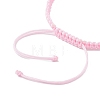 Nylon Thread Braided Bead Adjustable Bracelets BJEW-JB09769-02-4