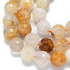 Natural Yellow Hematoid Quartz Beads Strands G-B165-A07-10mm-3
