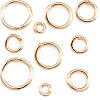 10Pcs 5 Styles Brass Open Jump Rings KK-TA0008-84G-3