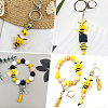 12Pcs Food Grade Eco-Friendly Silicone Focal Beads SIL-PA0001-49-5