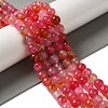 Dyed & Heated Natural Dragon Veins Agate Beads Strands G-P539-A01-04-2