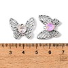 UV Plating Alloy Glass Pendants FIND-K032-42P-3
