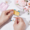 Square Bowknot Alloy Enamel with Crystal Rhinestone Jewelry Magnetic Storage Boxes CON-SP0001-32B-3