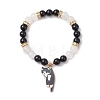 Natural Mixed Gemstone Beads Stretch Bracelets for Women BJEW-TA00573-01-2