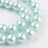 Eco-Friendly Glass Pearl Bead Strands X-HY-A008-8mm-RB034-3