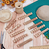 10Pcs 10 Styles Wood Rolling Pin AJEW-GF0014-29-4