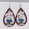 Easter Wood Dangle Earrings FS-WG65A0D-03-1