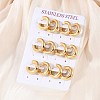 202 Stainless Steel Huggie Hoop Earrings EJEW-O087-08C-G-3