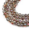 Electroplate Transparent Glass Beads EGLA-B013-02A-HP11-3