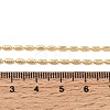 Brass Column Link Chain Necklace Making AJEW-B189-02G-3