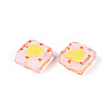 Handmade Spray Painted Lampwork Beads LAMP-N035-02I-3