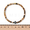 Non-magnetic Synthetic Hematite & Natural Mixed Gemstone Beaded Stretch Bracelets for Women Men BJEW-JB14012-5