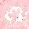 Frosted Transparent Acrylic Beads OACR-F013-13B-1