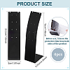Desktop Acrylic Slant Back Single Necklace Display Stands ODIS-WH0025-234B-2