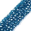 Electroplate Glass Beads Strands EGLA-A044-T4mm-A27-1