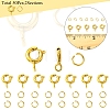 Brass Spring Ring Clasps KK-FS0001-50G-5
