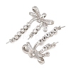 Brass Micro Pave Cubic Zirconia Peg Bails CU-CBA8264-04P-2