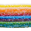 21 Strands 21 Colors Transparent Electroplate Glass Beads Strands GLAA-TA0004-23-3