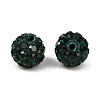 Polymer Clay Rhinestone Beads RB-H284-6MM-Half-205-5