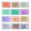 6 Styles Gradient Color Transparent Painted Glass Beads Strands DGLA-YW0001-28A-2