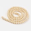 Electroplate Opaque Solid Color Glass Beads Strands EGLA-A034-P3mm-L14-2