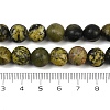 Natural Yellow Turquoise(Jasper) Beads Strands G-F591-25-10mm-5