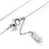 304 Stainless Steel Pendant Necklaces NJEW-I240-23-5