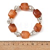 Acrylic Cube and Nuggets Beaded Stretch Bracelets for Girls BJEW-JB14281-5