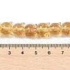 Gold Sand Lampwork Beads Strands LAMP-P069-02A-08-3