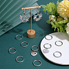 12 Pairs 202 Stainless Steel Huggie Hoop Earrings EJEW-SC0002-02-4