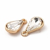 Faceted Glass Rhinestone Pendants FIND-G049-01G-05-2