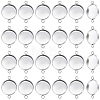 100Pcs 304 Stainless Steel Cabochon Connector Settings STAS-CN0001-81-1