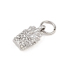 304 Stainless Steel Rhinestone Pendants STAS-I365-01P-01-2