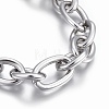 304 Stainless Steel Cross Chain Bracelets BJEW-L634-11P-2