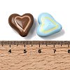 Two Tone Opaque Acrylic Enamel Beads OACR-H060-04-3